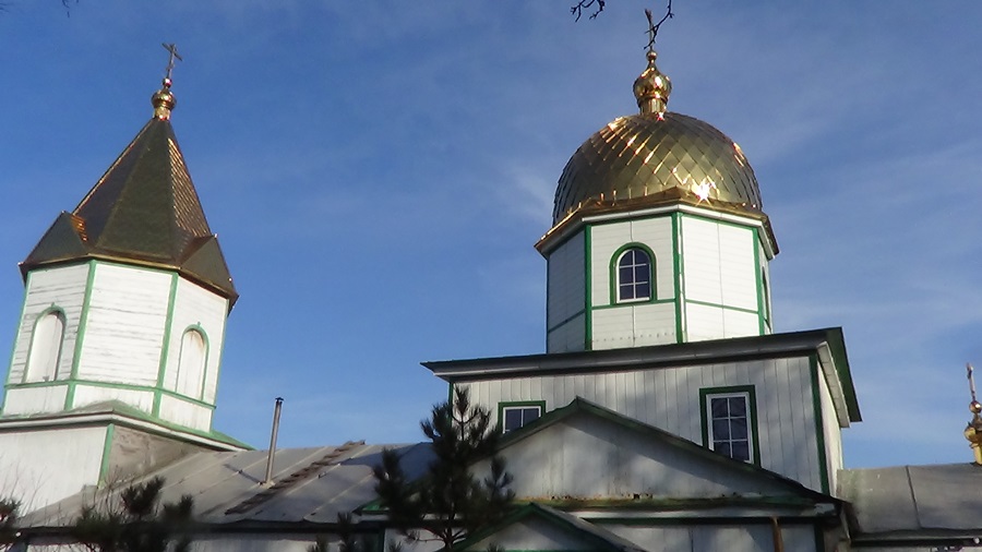 Купола храма Успения Пресвятой Богородицы в с.Городище